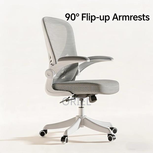 Office Chair : Grey Ergonomic Office Chair - thumbnail 5