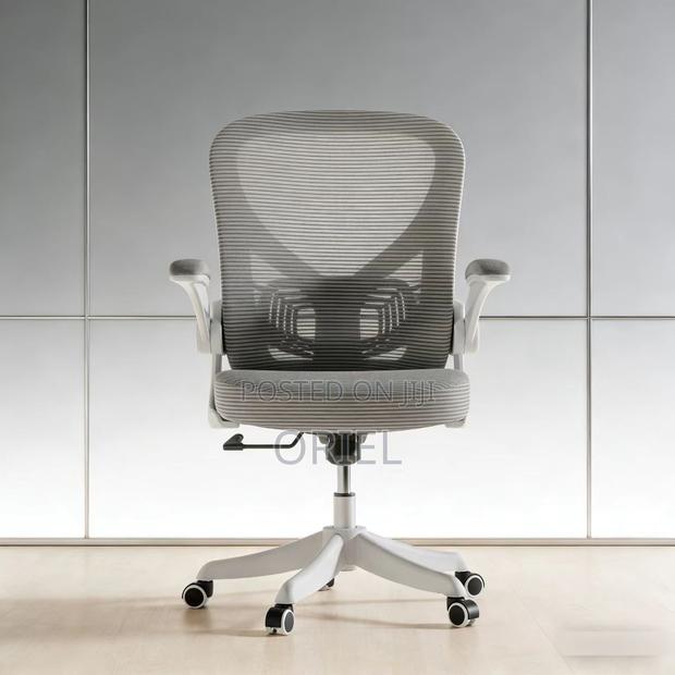Office Chair : Grey Ergonomic Office Chair - thumbnail 8