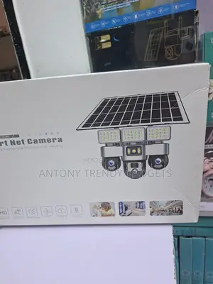V380 Pro Triple Lens Solar PTZ Security Camera 4g Wifi