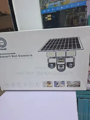 V380 Pro Triple Lens Solar PTZ Security Camera 4g Wifi