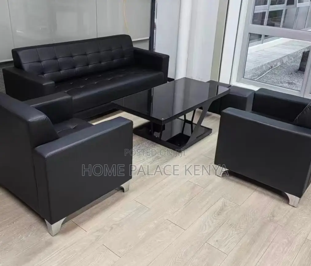 Leather Sofa: 5 Seater High-End Commercial Sectional Sofa Set