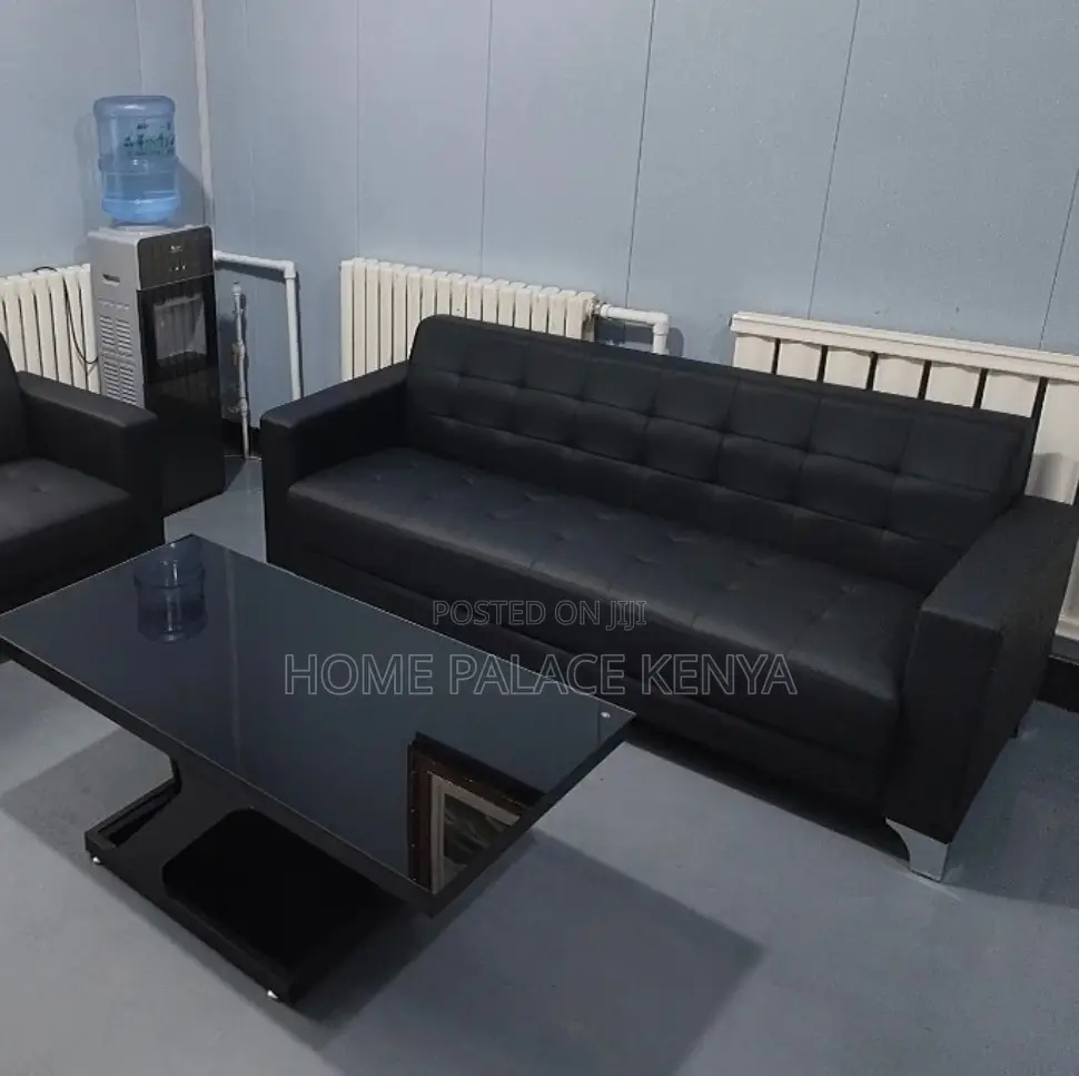 Leather Sofa: 5 Seater High-End Commercial Sectional Sofa Set