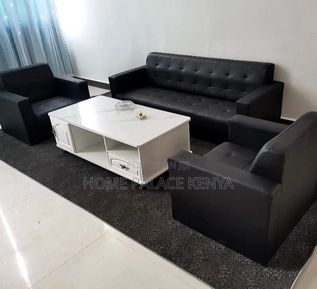 Leather Sofa: 5 Seater High-End Commercial Sectional Sofa Set