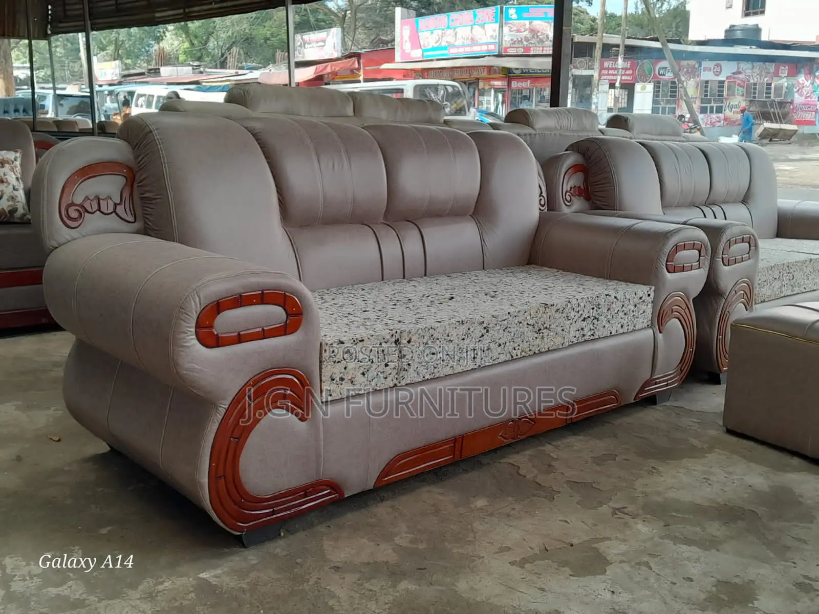 Brown Permanent Seat