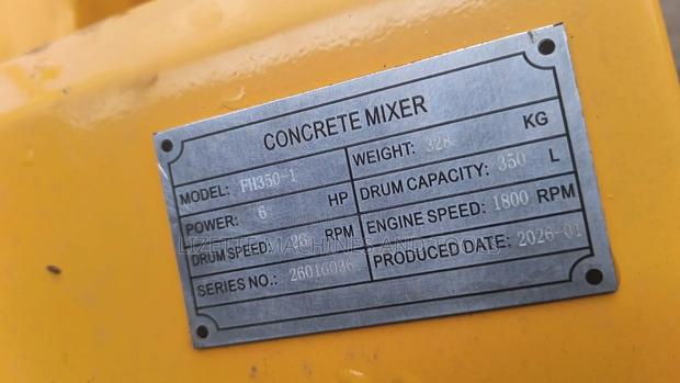 350l Lenhard Golf Concrete Mixer 6hp - thumbnail 2