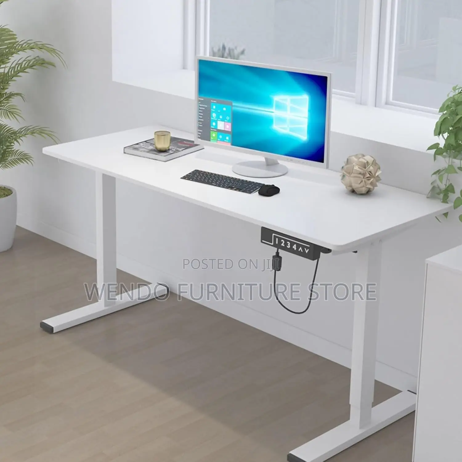 Office Desk; 1.2 Meters Electric Desk With Ergonomic Style