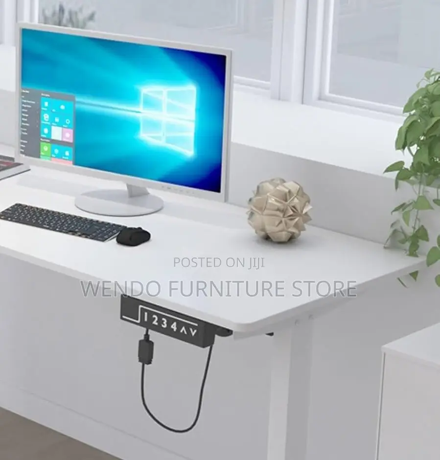 Office Desk; 1.2 Meters Electric Desk With Ergonomic Style