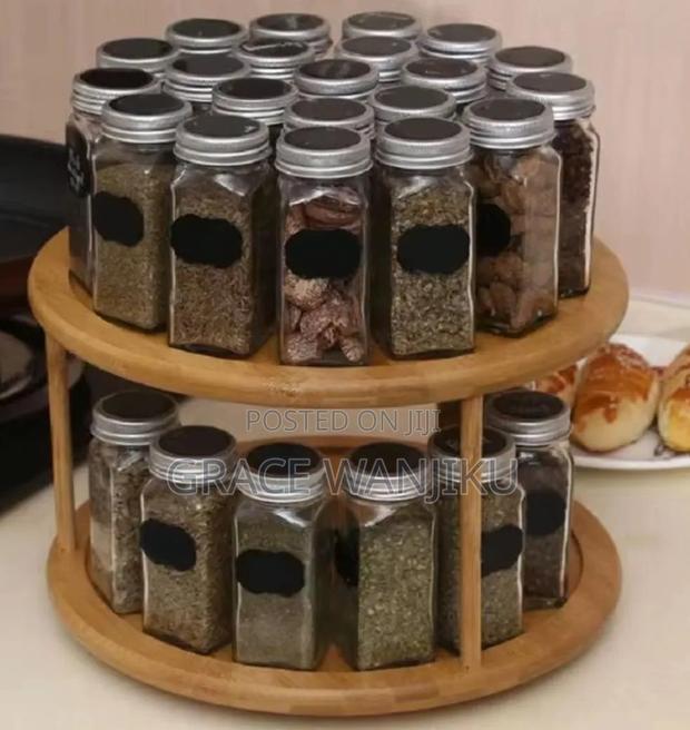 * 2 Layers Rotating Storage Organizer