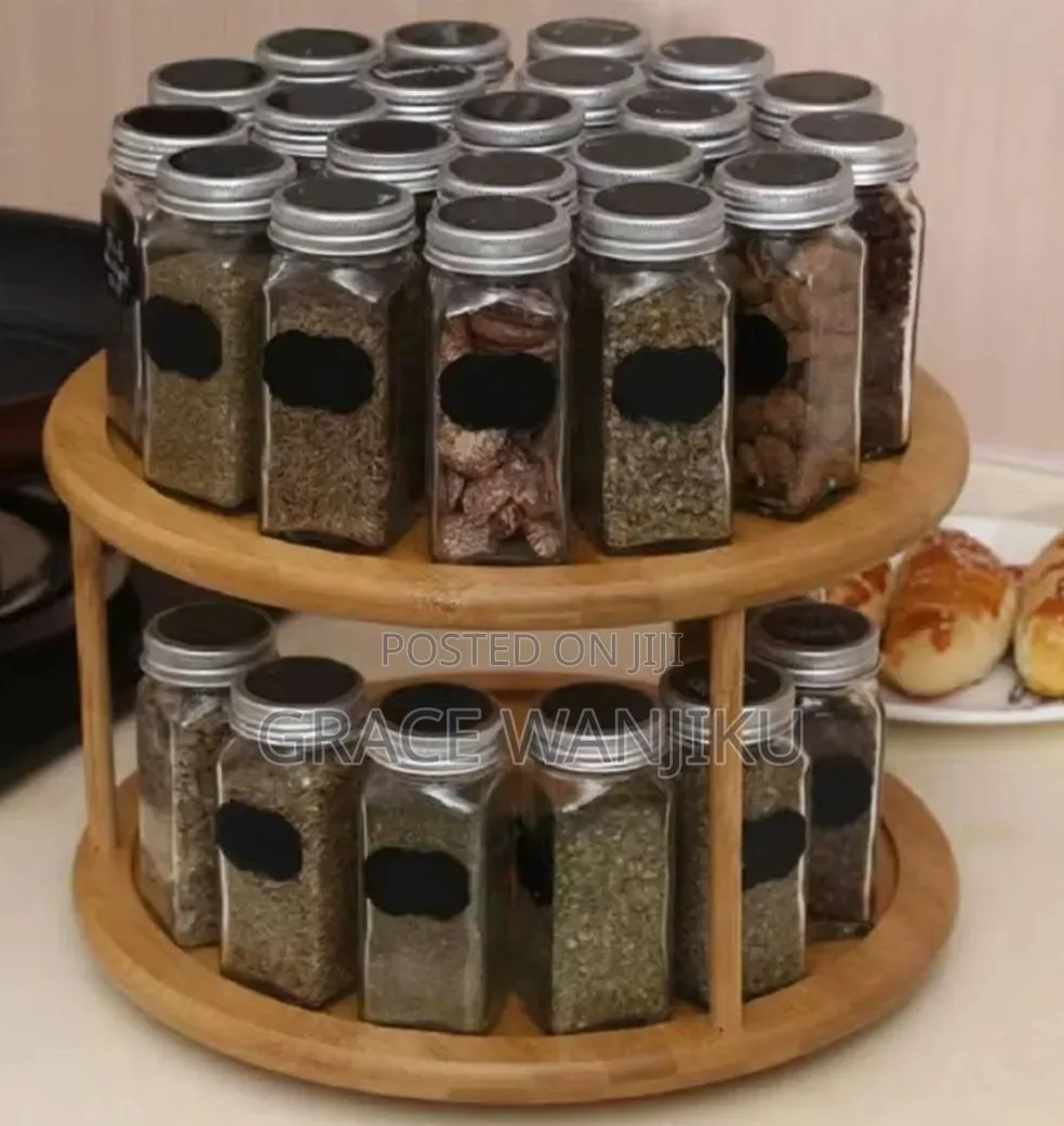 * 2 Layers Rotating Storage Organizer