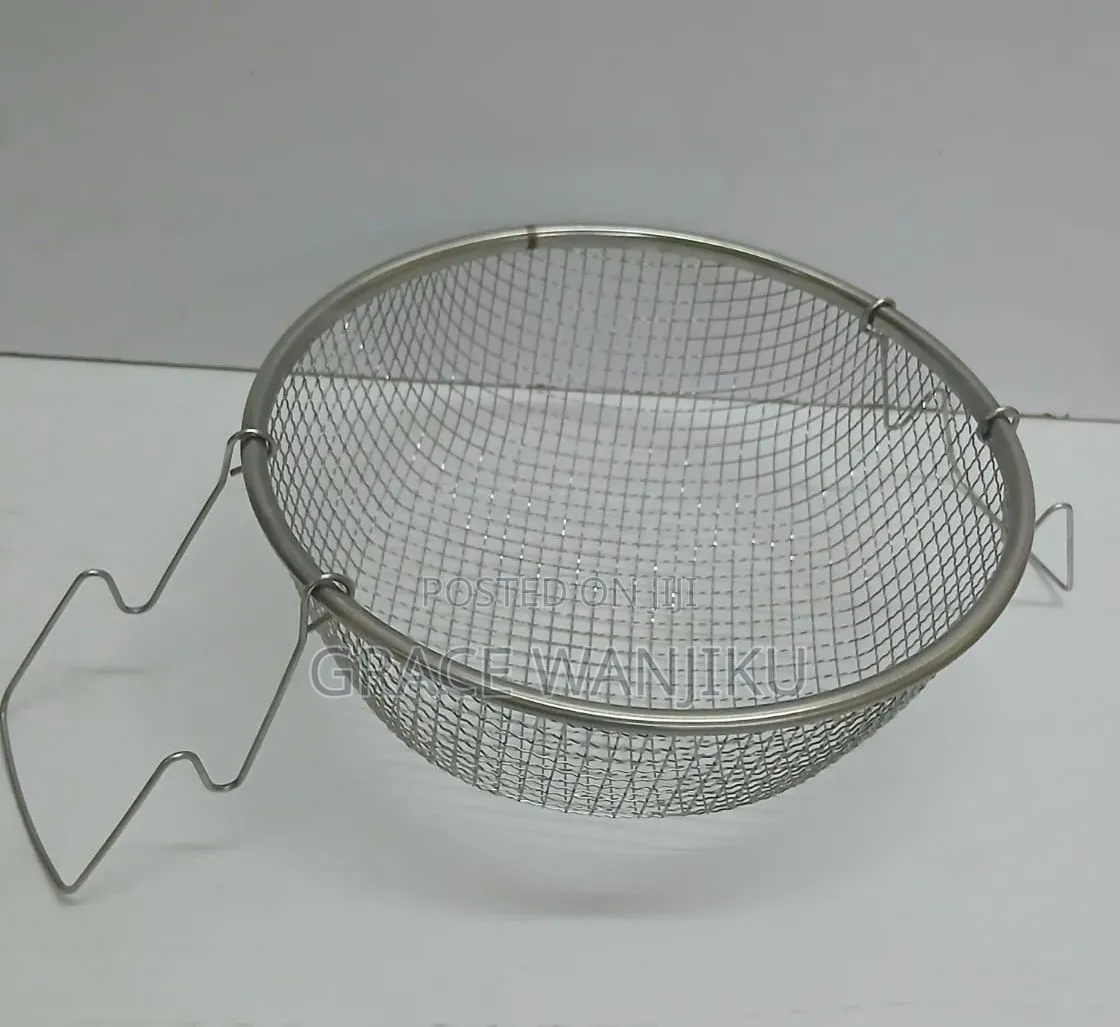 *Stainless Steel Deep Frying Basket Sieve *