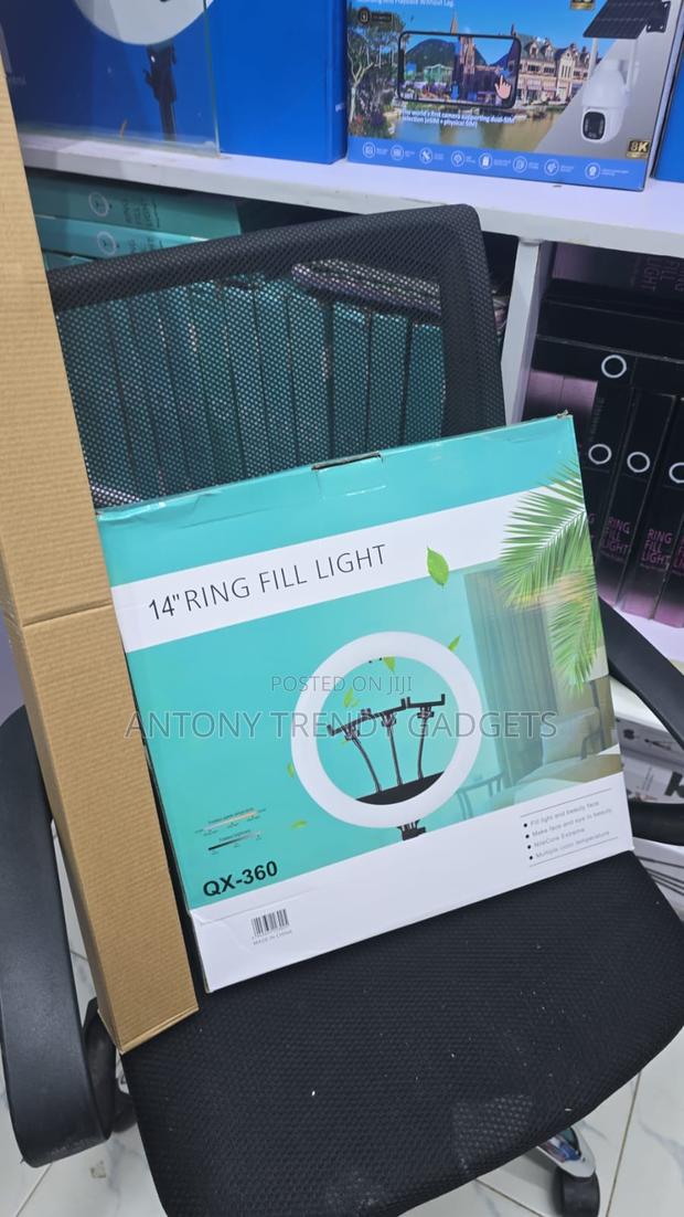 Qx-360 14 Inch Led Ring Light Kit With Tripod Stand - thumbnail 2