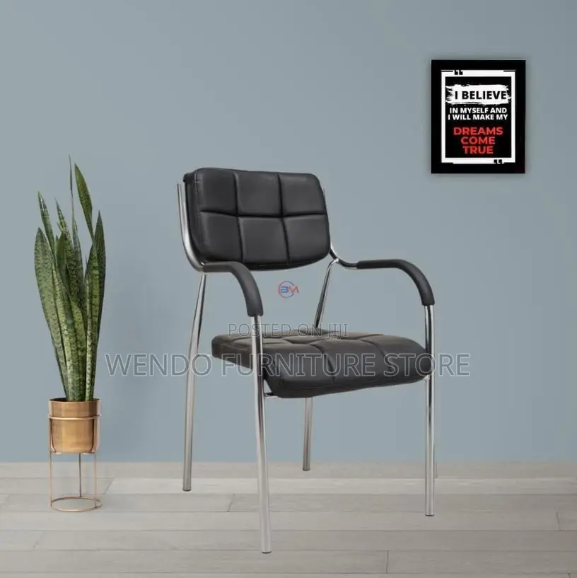 Office Chairs; Katalina Laether Visitors Armed Office Chairs