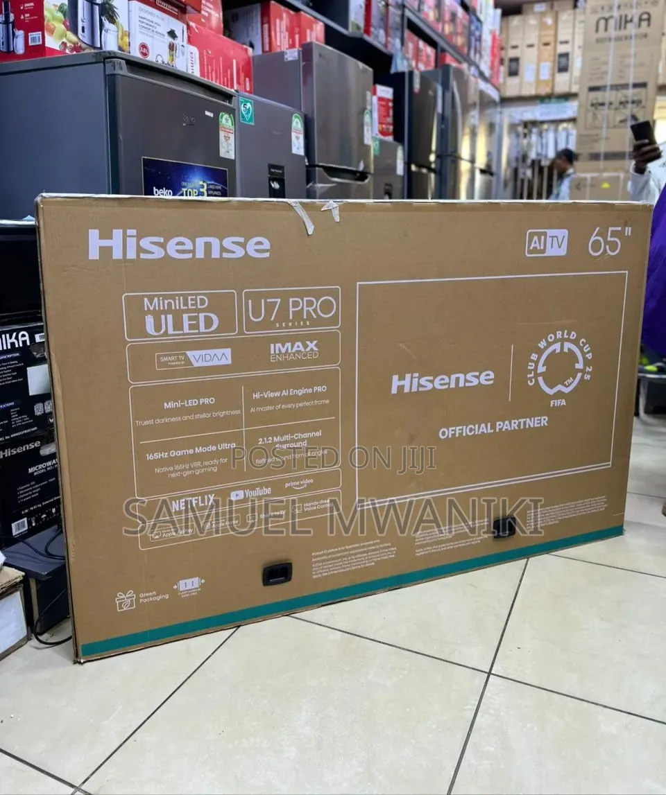 Hisense 65" U7 Pro Mini-Led Smart Frameless Tv