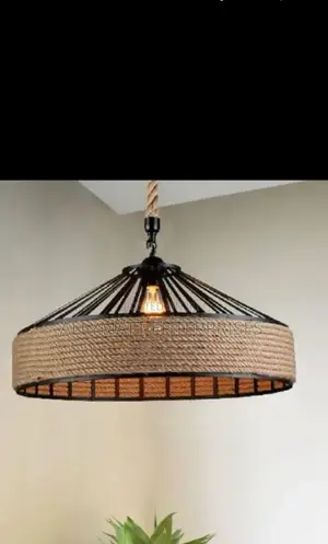 Hemp Rope Cage Pendant