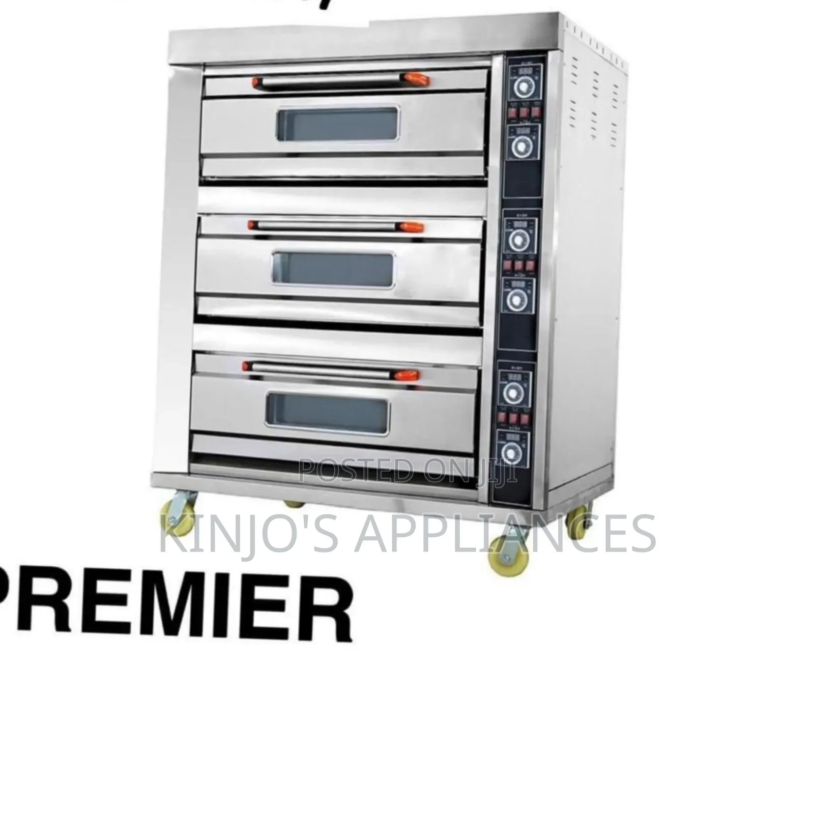 Premier Commercial Electric Oven Three Deck Six Trays