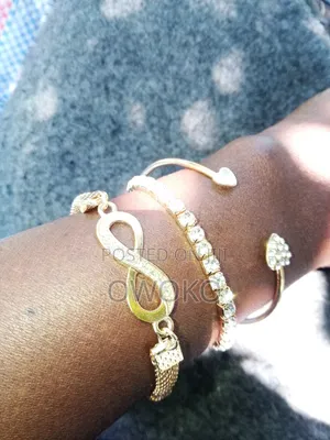 3 Piece Gold Bracelets