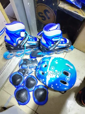 Kids Complete Skating Shoes and Protective Gear