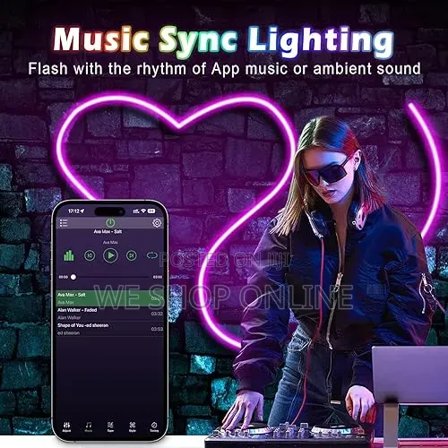5m Led Neon Light With Remote Control,