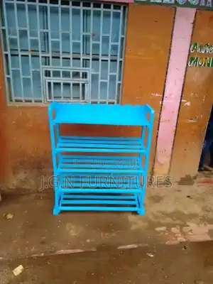 Blue Shoe Rack