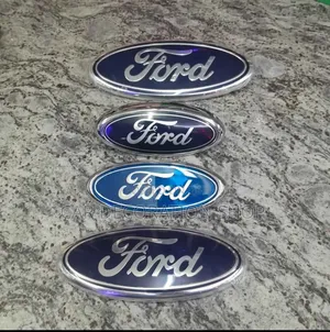 Ford Oval Badges With Blue Background