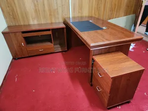 Executive Office L Shape Ceos Mahogany Desk 1.6m