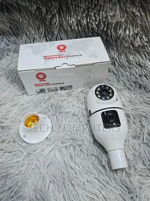 CCTV Bulb Camera Dual Lens PTZ Bulb CCTV 360 1080p With Motion Trackng