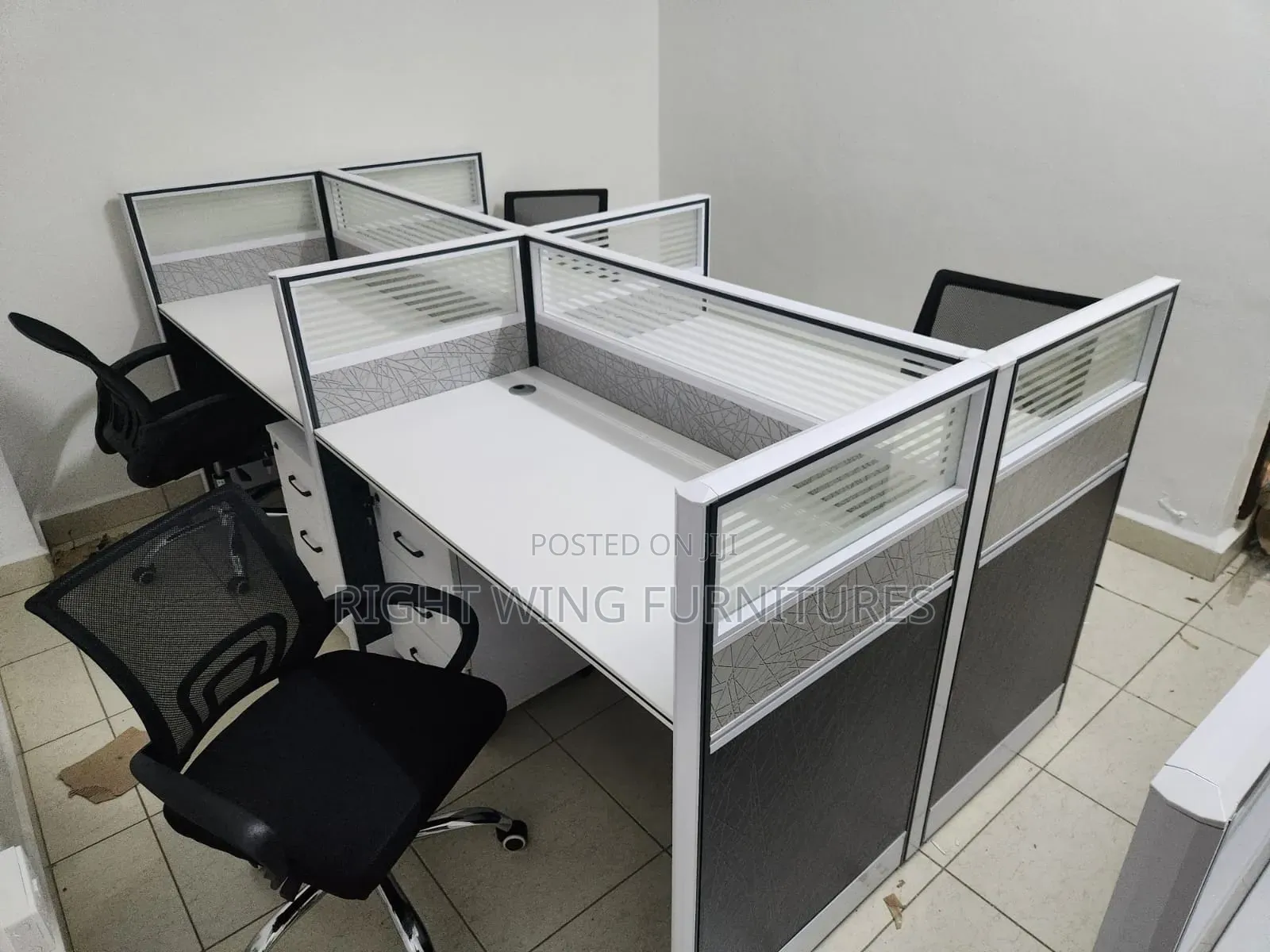 Office Modern Executive 4 Ways Working Desk