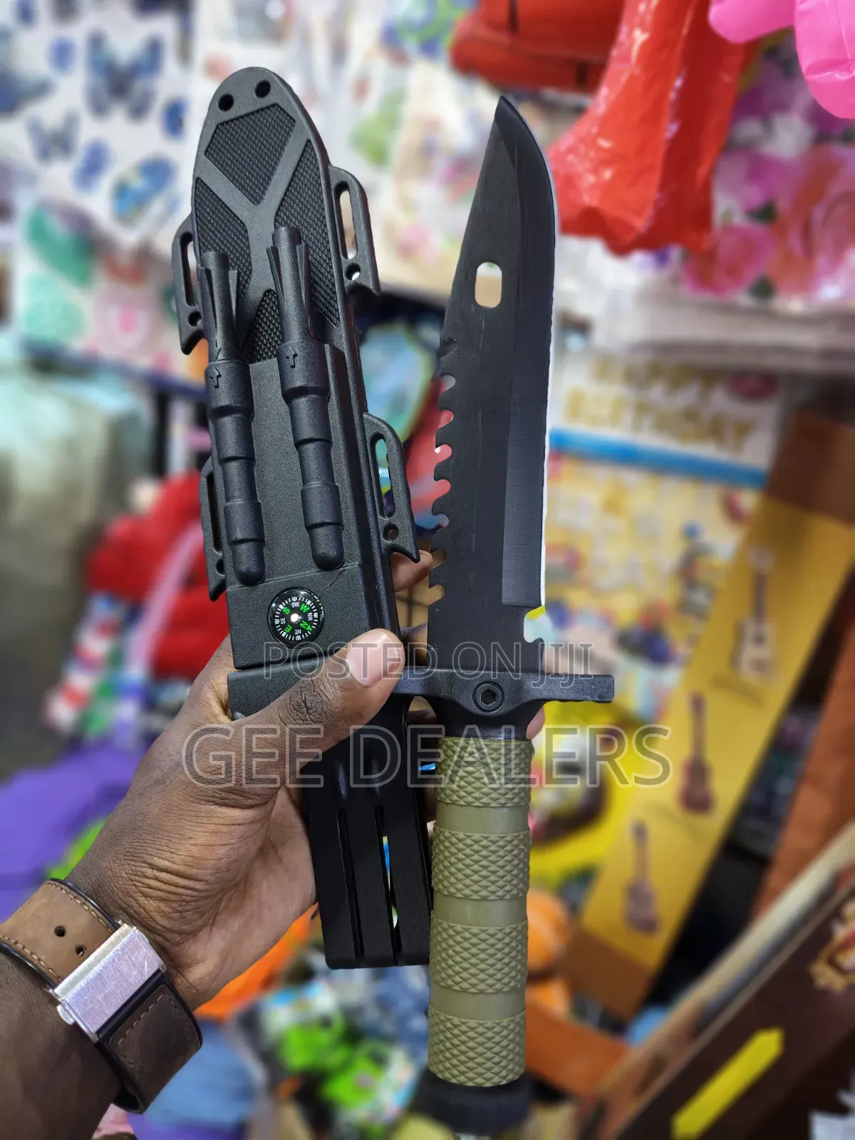 Outdoor Tactical Survival Knife With Hard Sheath , Hunting Knife