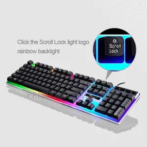 Milang Ultimate Warrior T6 Gaming Keyboard Mouse Pc Laptop Luminous