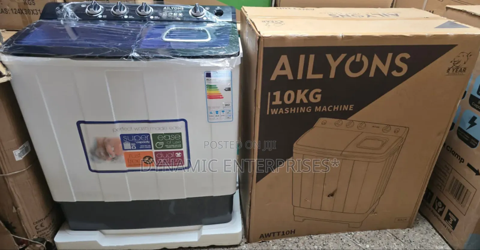 Ailyons Washing Machine 8 Kg Twin Tub