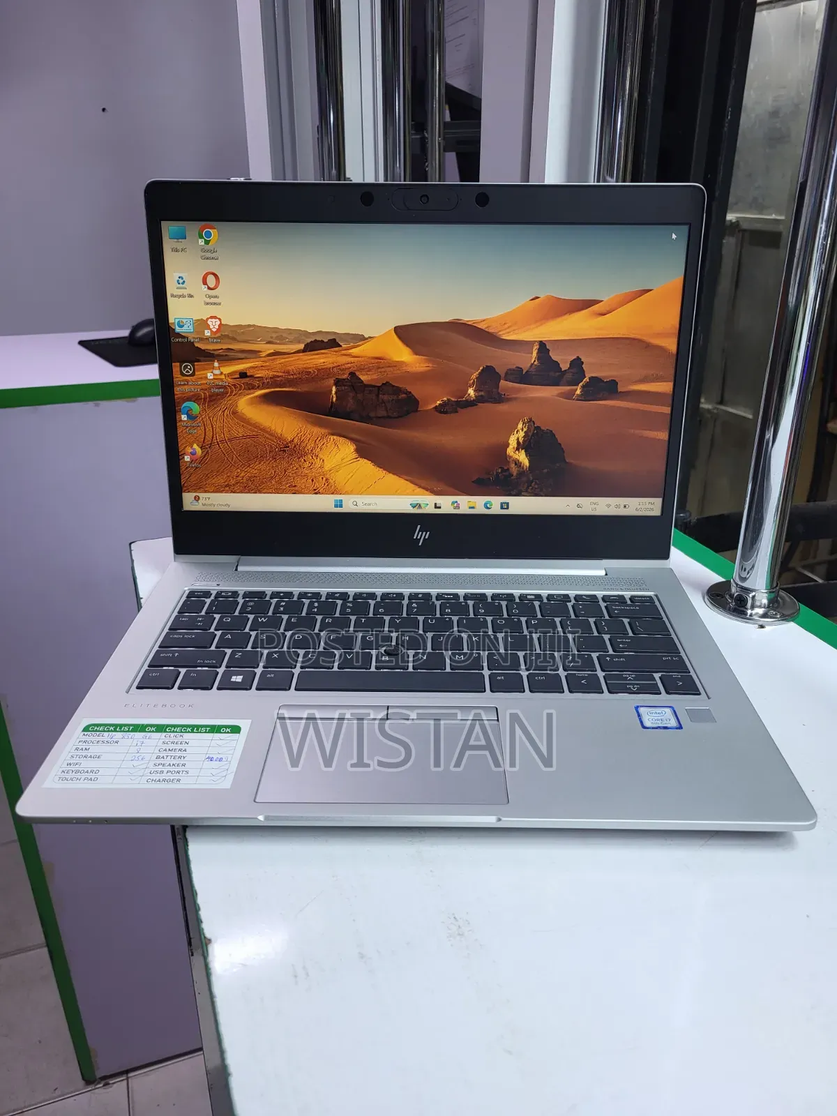 Laptop HP EliteBook 830 G6 8GB Intel Core i7 SSD 256GB