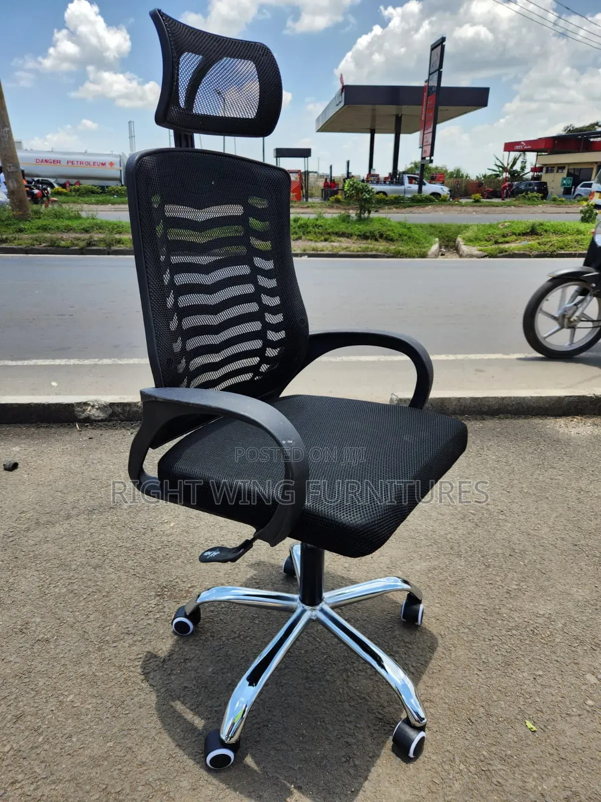 Ergonomic Comfort Secretarial Mesh Chair - All Day Comfort