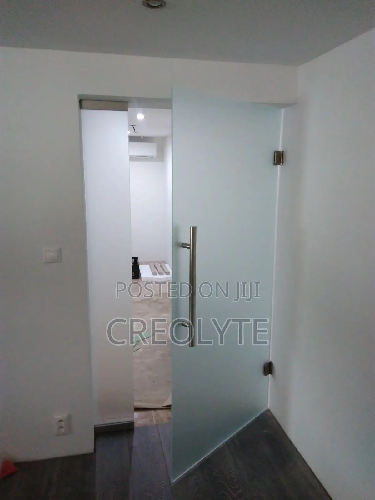 Frameless Frosted Glass Door