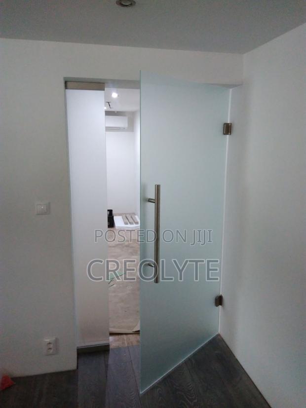 Frameless Frosted Glass Door