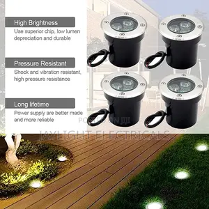 Good Quality 3w Waterpoof Outdoor Garden Park Round Underground Light