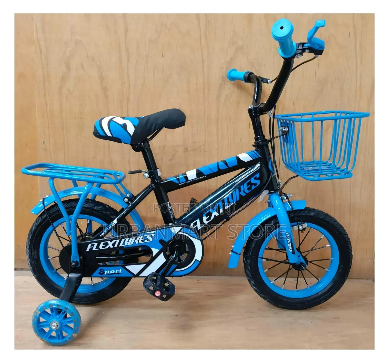 Size 12 Kids Bicycle With Long Rear Mud Guard