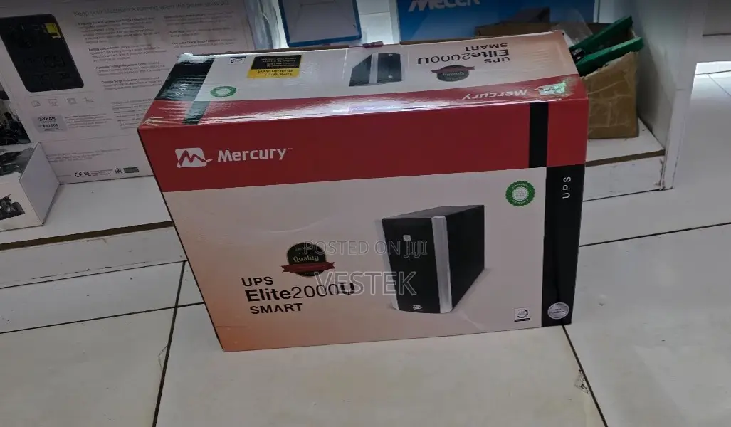 Mercury Elite 2000va Ups Battery Backup for Office Equipment