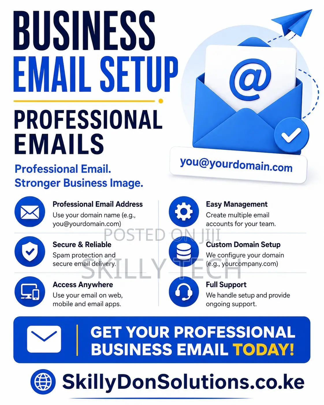 Business Email Setup (Professional Emails) – Kenya