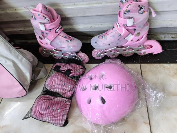 Pink Full Set Skating Shoes