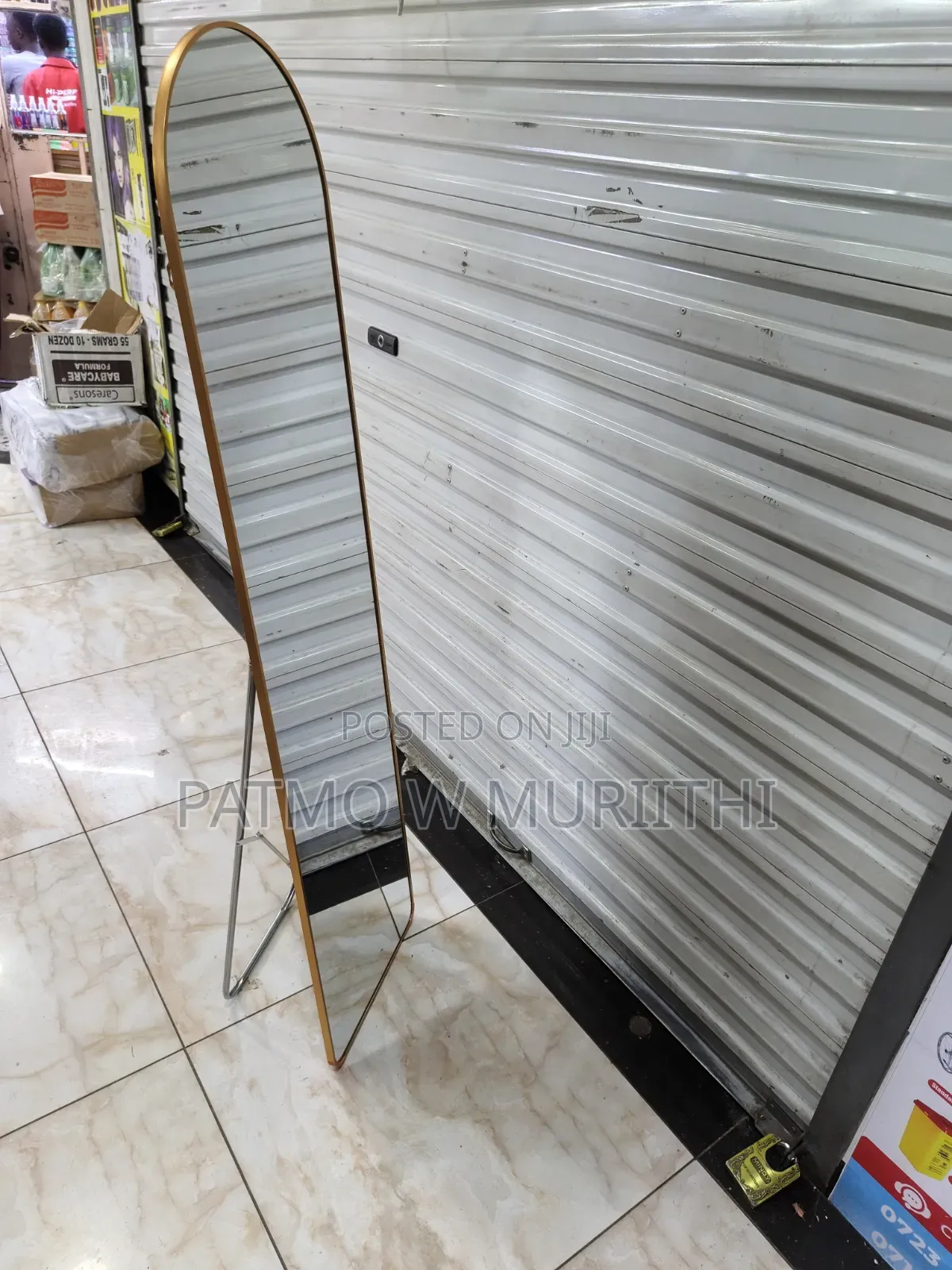 Curved Full Length Dressing Mirror