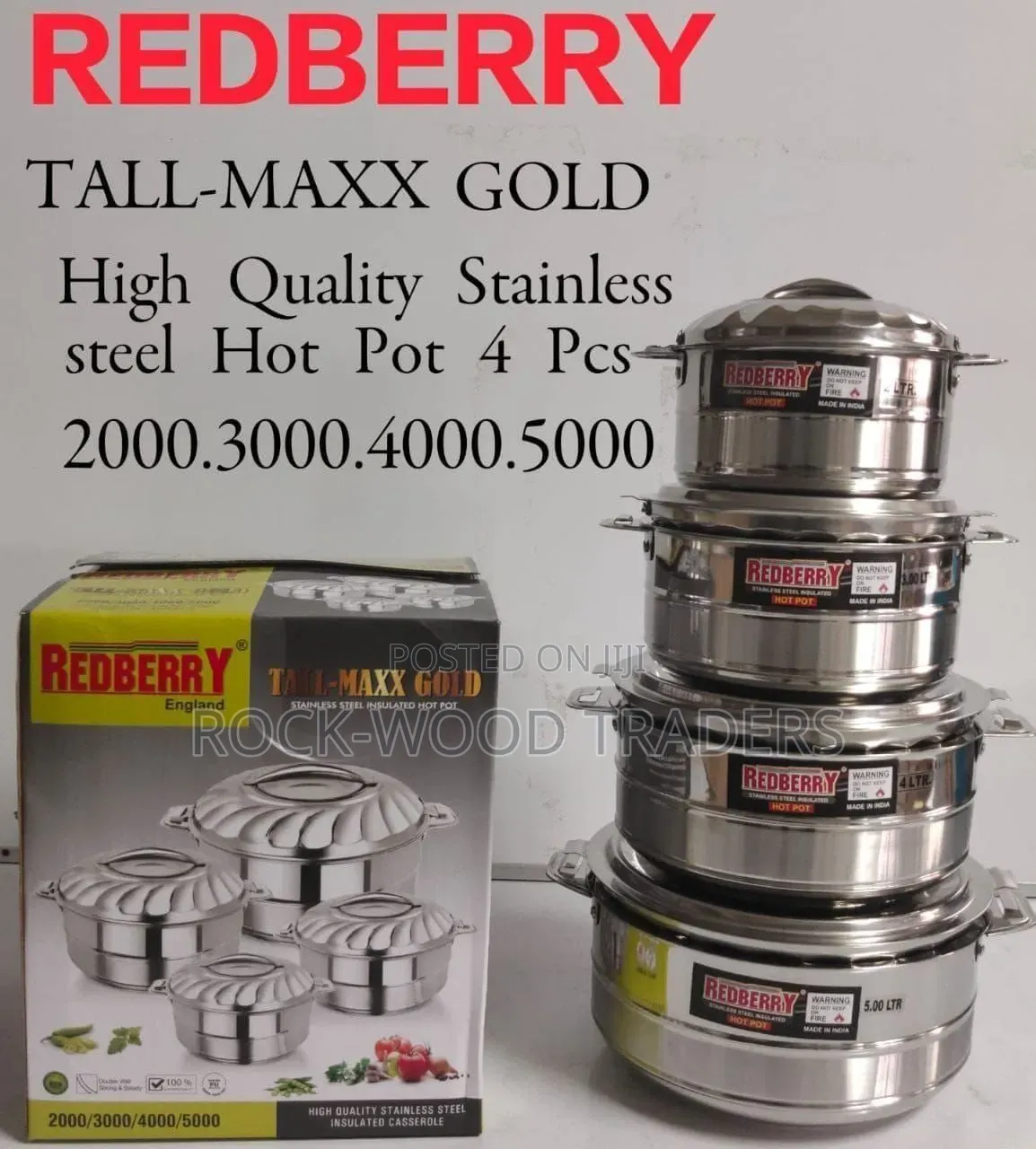 Tallmax Stainless Steel Hotpots 4 PCS