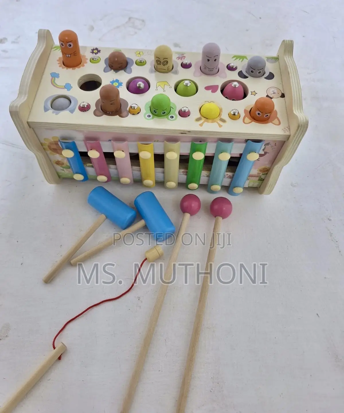 Kids Toy Incorporating a Whack-a-Mole Style Game a Musical Xylophone