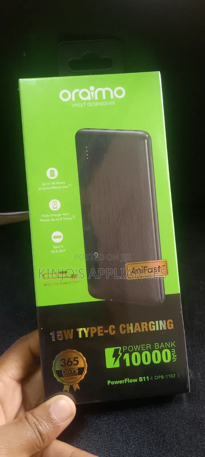 Oraimo Powerflow 15watts 10000mah* Power Bank