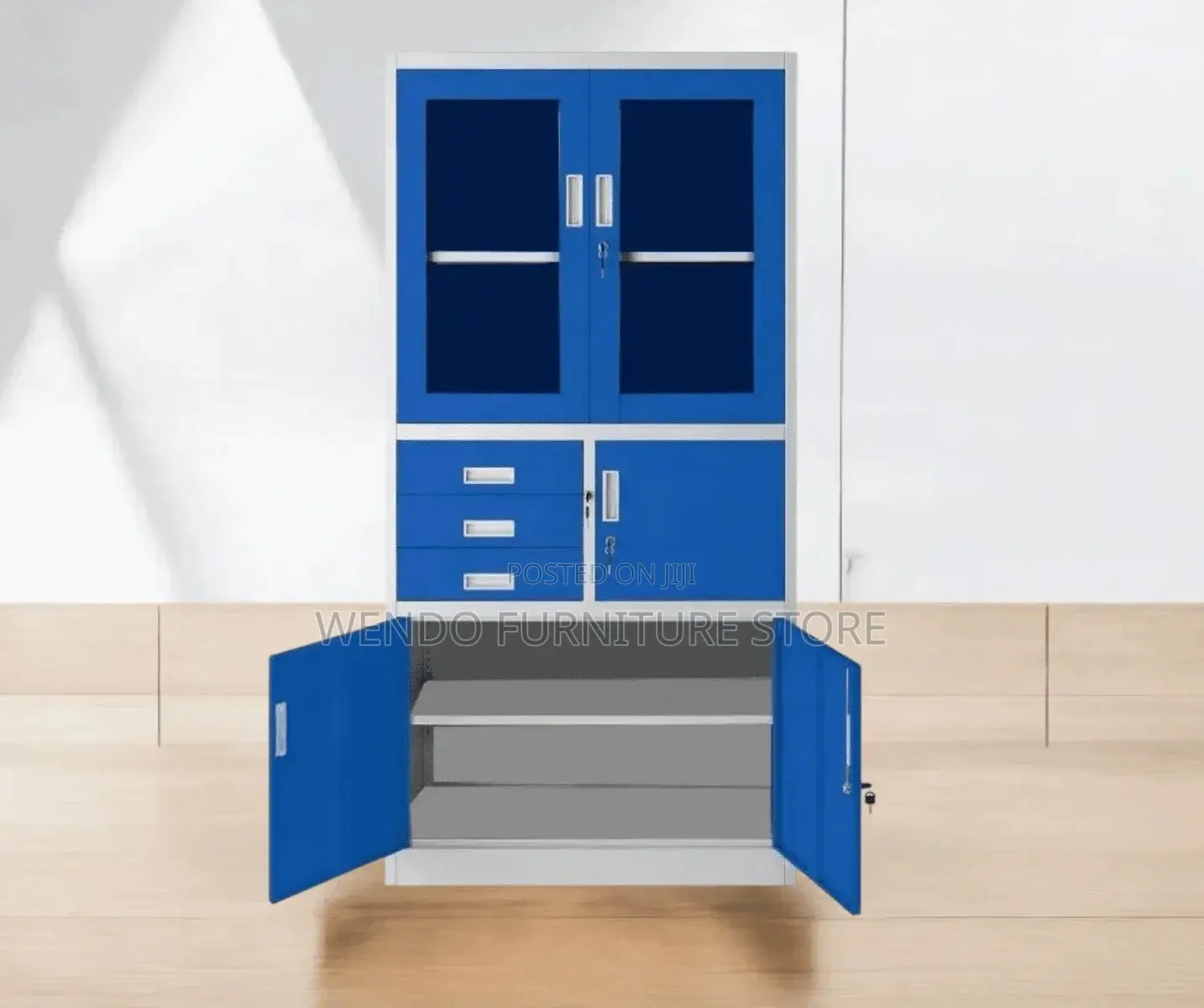 Office Cabinet Blue Filing Cabinet With Key Lock Safe Inside