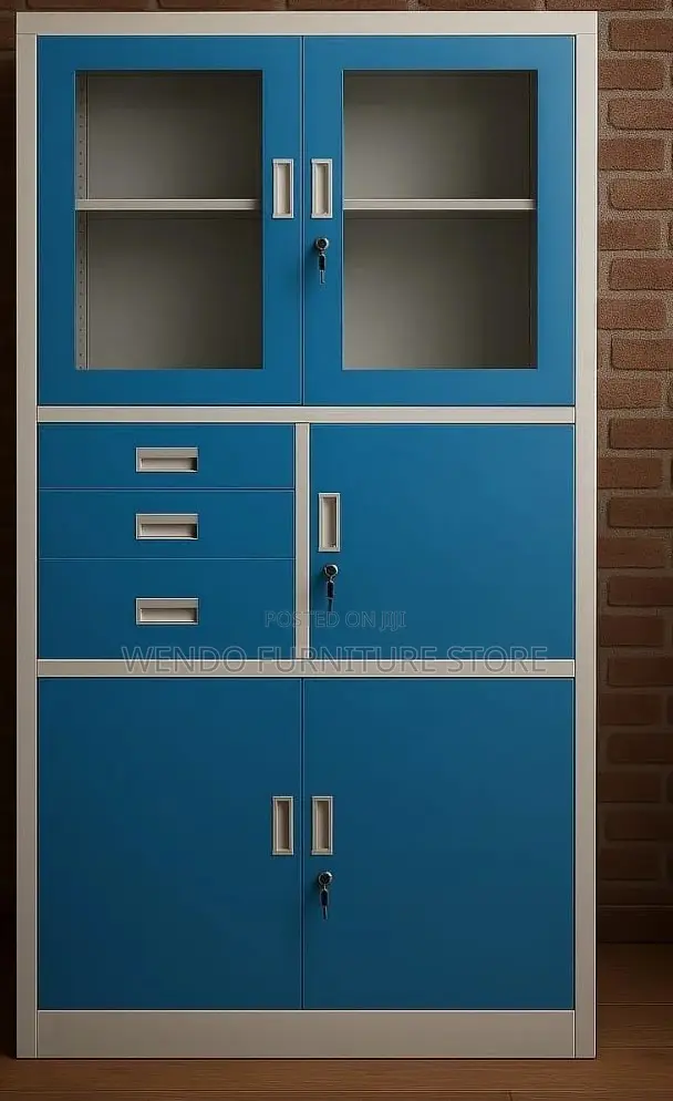 Office Cabinet Blue Filing Cabinet With Key Lock Safe Inside