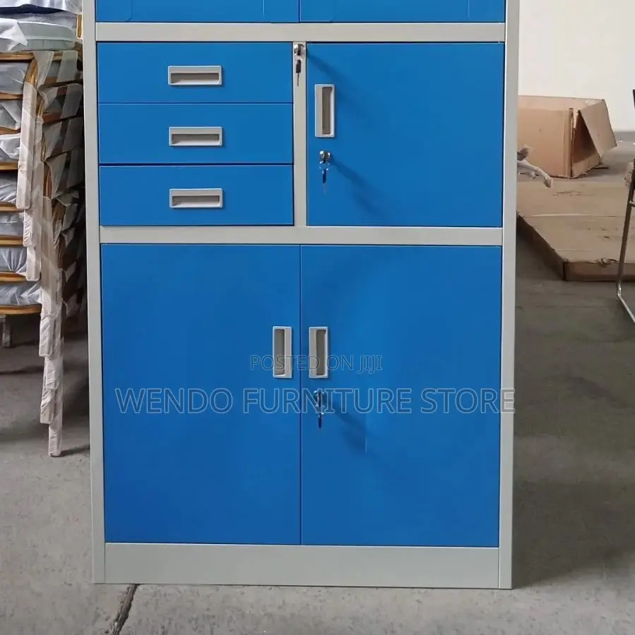 Office Cabinet Blue Filing Cabinet With Key Lock Safe Inside