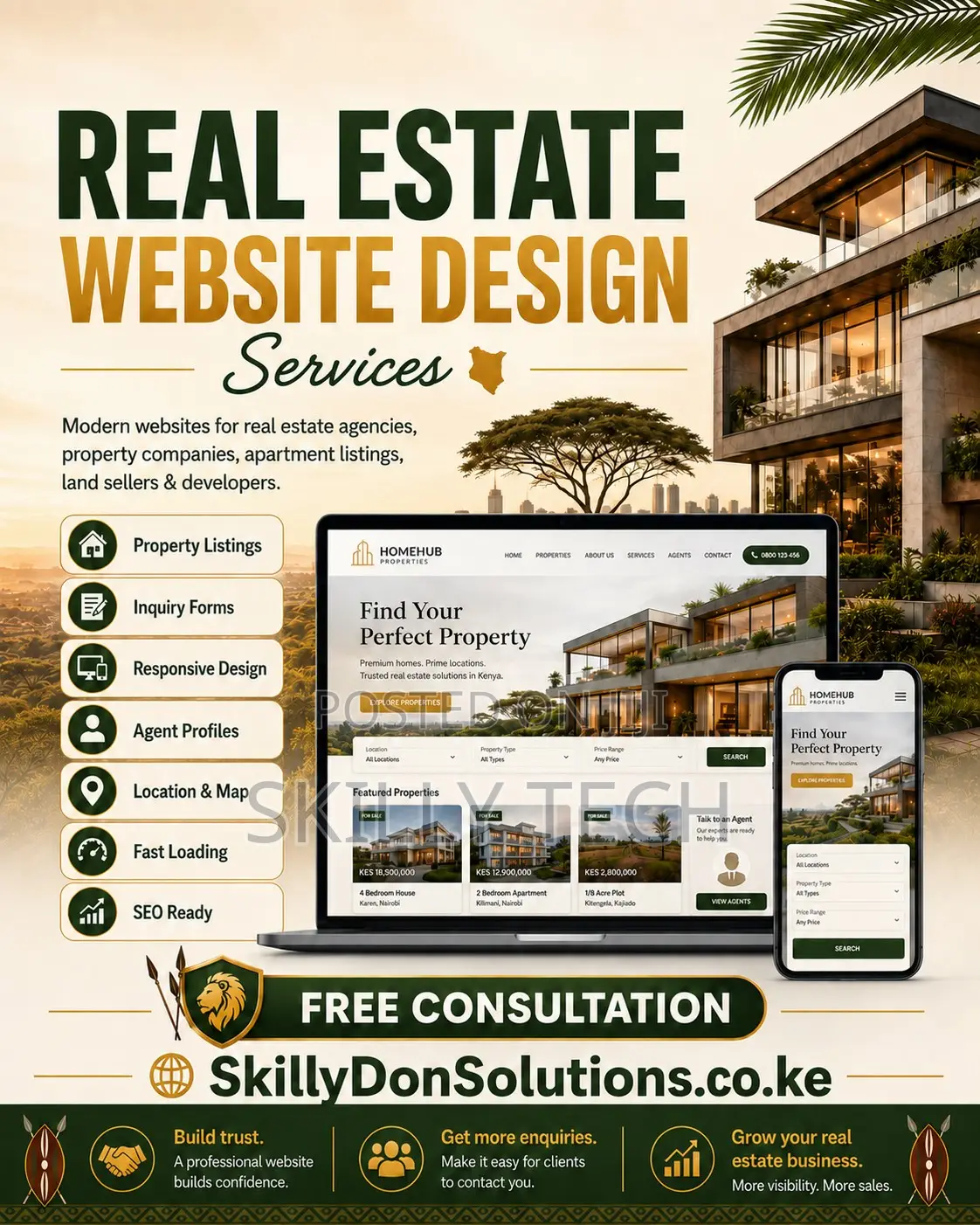 Real Estate Web Design Development Services