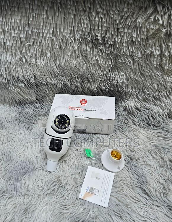 Bulb PTZ Dual Lens Camera Wifi CCTV Camera Night Vison Motion Tracking