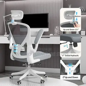 Office Chairs; Orthopedic High Backrest Office Chair With Flip Up Arms