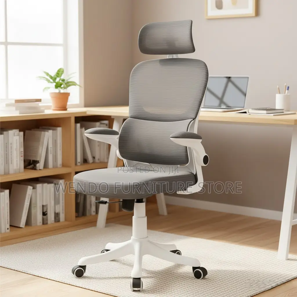 Office Chairs; Orthopedic High Backrest Office Chair With Flip Up Arms